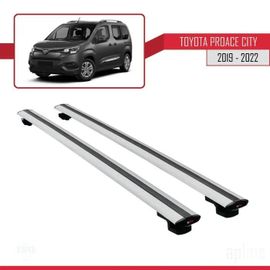 Barres De Toit - Toyota - Proace City 2019-2023 - Basic Modèle - Aluminium - Gris