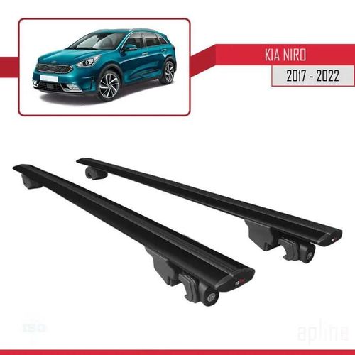 Barres De Toit - Kia - Niro (De) 2017-2023 - Aluminium - Noir - Charge Utile 300 Kg