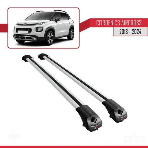 Compatible Avec Citroen C3 Aircross 2018-2024 Barres De Toit Ace-1 Railing Porte-Bagages De Voiture Gris