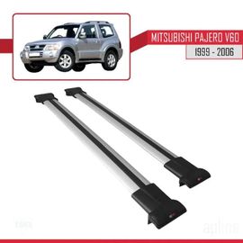 Barres De Toit - Fly - Mitsubishi Pajero V60 - Aluminium - Gris - Charge Utile 300 Kg
