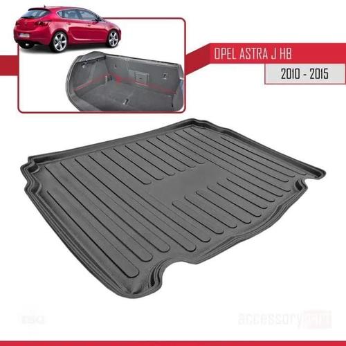 Tapis De Coffre Flexible - Pour Opel Astra (J) Hayon 2010-2015-Noir