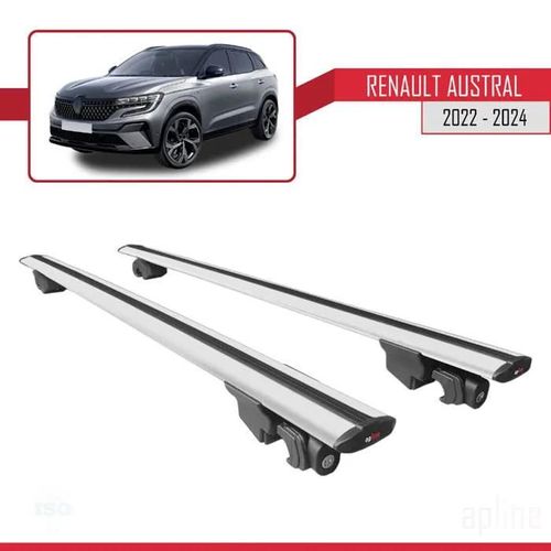 Barres De Toit - Renault - Austral 2022-2024 - Aluminium - Gris - Charge Utile 300 Kg