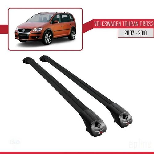 Pour Volkswagen Touran Cross 2007-2010 Barres De Toit Ace-1 Railing Porte-Bagages De Voiture Noir