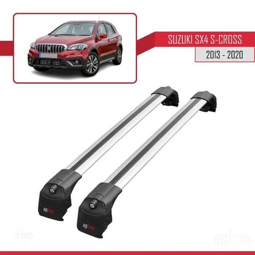 Barres De Toit - Ace-2 - Suzuki Sx4 S-Cross - Aluminium - Gris - Charge Utile 300 Kg