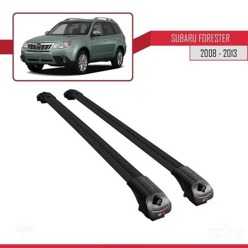 Barres De Toit - Ace-1 - Subaru Forester 2008-2013 - Aluminium - Noir - Charge Utile 300 Kg