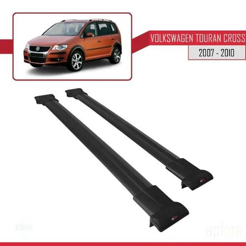 Barres De Toit - Volkswagen - Fly Modèle - Noir - Aluminium - Charge Utile 300 Kg
