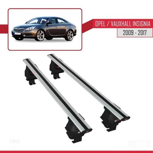 Barres De Toit - Ace-4 - Opel Insignia 2009-2017 - Aluminium - Gris - Charge Utile 300 Kg