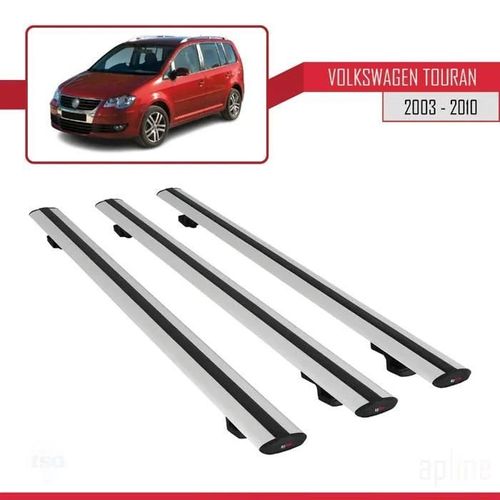 Barres De Toit - Volkswagen - Basic Modèle - Aluminium - Gris - 3 Pièces