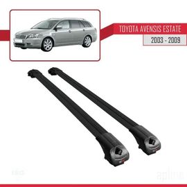 Barres De Toit - Ace-1 - Toyota Avensis Sw 2003-2009 - Aluminium - Noir - Charge Utile 300 Kg