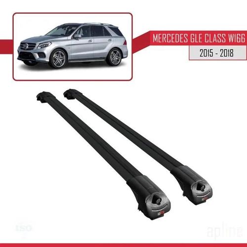 Barres De Toit - Ace-1 - Mercedes Gle Class (W166) - Aluminium - Noir - Charge Utile 300 Kg