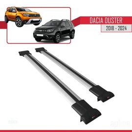 Apline Pour Dacia Duster 2018-2023 Barres De Toit Railing Porte-Bagages De Voiture Fly Modèle Gris A