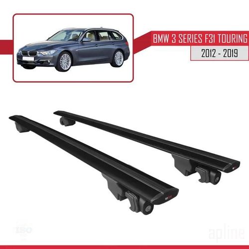 Barres De Toit - Bmw - 3 Serisi F31 Touring - Aluminium - Noir - Charge Utile 300 Kg