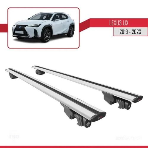 Compatible Avec Lexus Ux (Za10) 2019-2025 Hook Model Barres De Toit Railing Porte-Bagages De Voiture Gris Alu 2 Barres