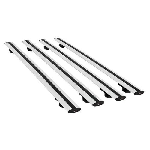 Barres De Toit - Ford - Transit Tourneo Custom 2007-2017 - Basic Modèle - Aluminium - 4 Pièces Gris