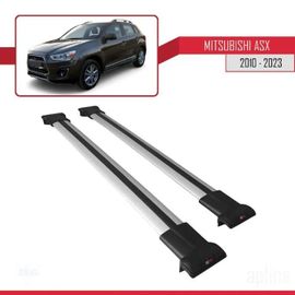 Barres De Toit - Mitsubishi - Fly Modèle - Gris - Aluminium - Charge Utile 300 Kg