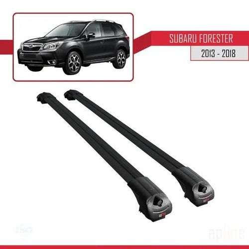 Barres De Toit - Ace-1 - Subaru Forester 2013-2018 - Aluminium - Noir - Charge Utile 300 Kg