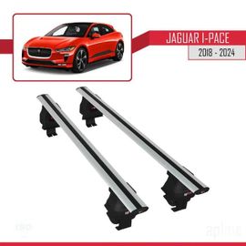 Barres De Toit - Ace-4 - Jaguar I-Pace 2018-2023 - Aluminium - Gris - Charge Utile 300 Kg