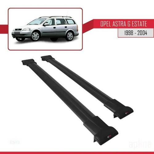 Barres De Toit - Fly - Opel Astra (G) Sw - Aluminium - Noir - Charge Utile 300 Kg