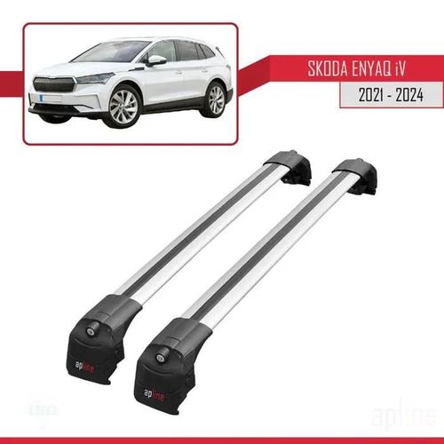 Barres De Toit - Ace-2 - Skoda Enyaq 2020-2023 - Aluminium - Gris - Charge 300 Kg