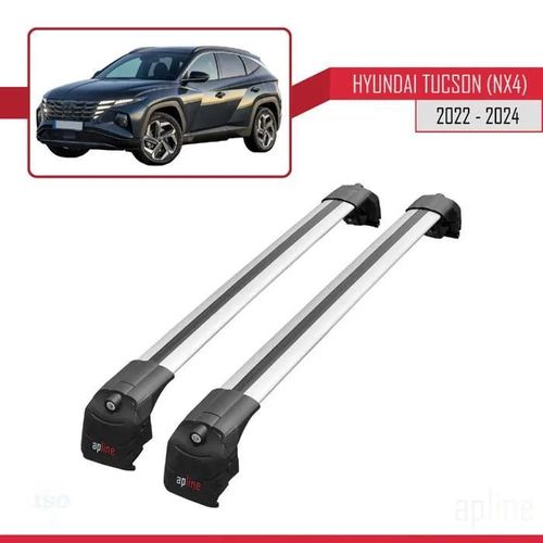 Barres De Toit - Ace-2 - Hyundai Tucson (Nx4) 2022-2023 - Aluminium - Gris - Charge 300 Kg