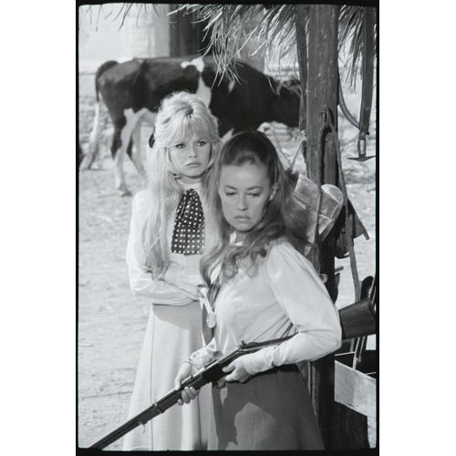 POSTER AFFICHE SUR PAPIER PHOTO 250G 30X40cm Brigitte Bardot et Jeanne Moreau