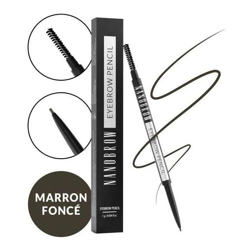 Crayon À Sourcils Nanobrow Eyebrow Pencil Dark Brown - Des Sourcils Parfaitement Accentués, Comblés Et Définis Multicolore