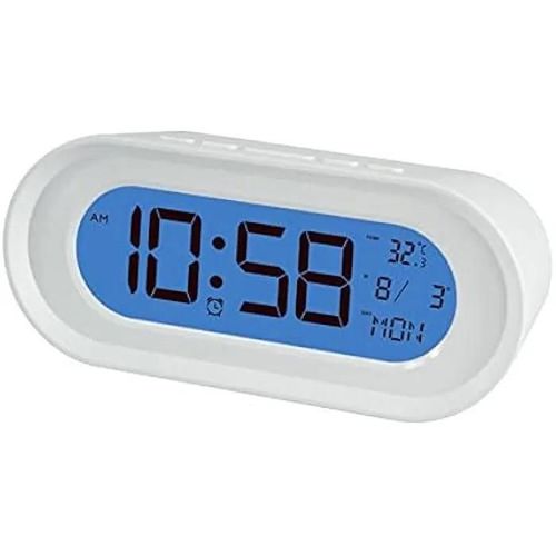 Elbe Réveil Blanc avec thermomètre et minuterie RD-701-B