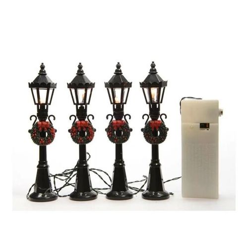 Lot De 4 Lampadaires Illuminés