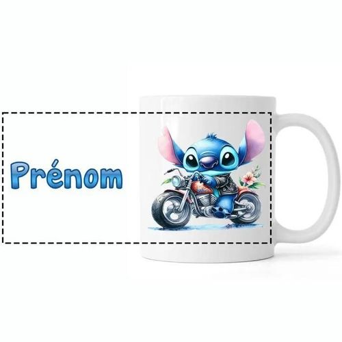 Mug Personnalisable Stitch Moto 1.