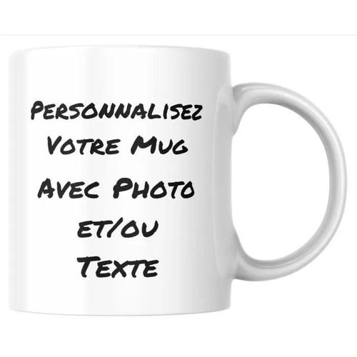 Mug Texte Photo Personnalisable, Nom De Tasse À Café Personnalisé, Cadeau D'anniversaire, Souvenir, Naissance, Collègue.