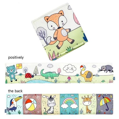 Livre De Nettoyage Mentaires Oriel Montessori Cpull Pour Bébé, Jouets Pour Nouveau-Nés, Noir Et Blanc, Grands Abonnés, 0-12 Mois-Fox
