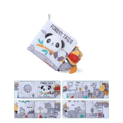 Livre De Nettoyage Mentaires Oriel Montessori Cpull Pour Bébé, Jouets Pour Nouveau-Nés, Noir Et Blanc, Grands Abonnés, 0-12 Mois-Panda-Tail