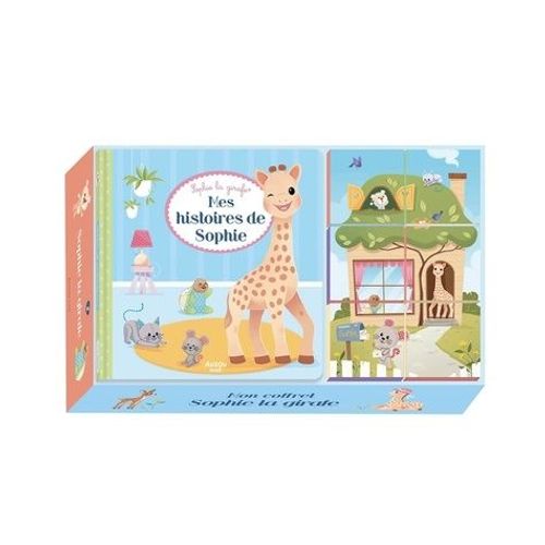 Mon Coffret Sophie La Girafe - Mes Histoires De Sophie, 6 Cubes En Carton