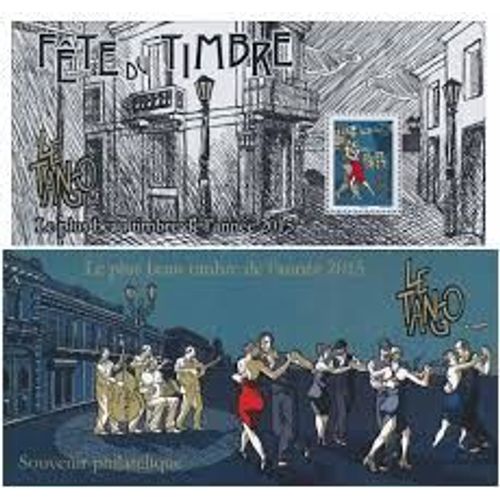 Fête Du Timbre : Danse : Danseurs De Tango Bloc Souvenir N° 129 Année 2015 N° 4982 Yvert Et Tellier Luxe