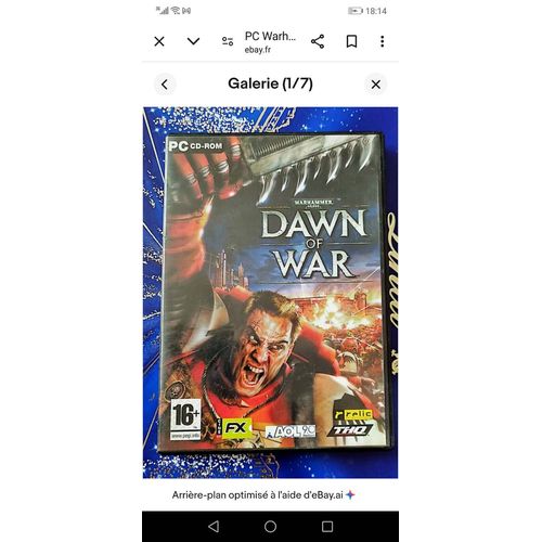 Jeu Pc Warhammer 40,000 : Dawn Of War /7 /X2