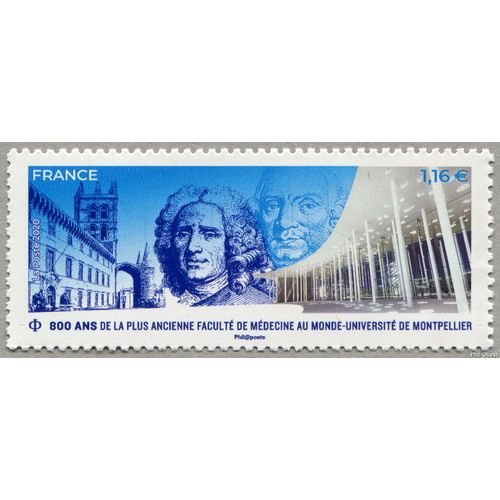 800ème Anniversaire De La Fondation De La Faculté De Médecine De Montpellier Année 2020 N° 5404 Yvert Et Tellier Luxe