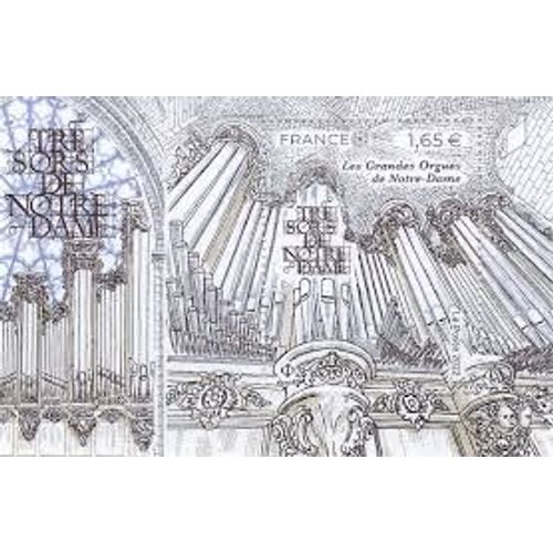 Les Trésors De Notre Dame (3) : Les Grandes Orgues Détail De L'orgue Feuillet 5568 Année 2022 N° 5568 Yvert Et Tellier Luxe