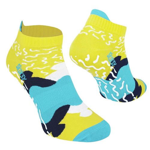 Zooksy Chaussettes Antidérapantes Parfaites Yoga Et Pilates Jaune Bleu 36-40