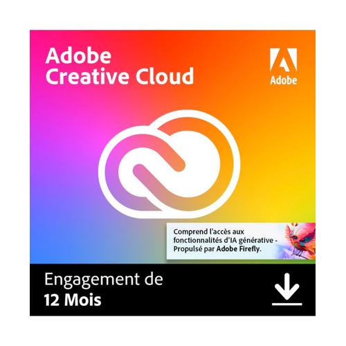 Adobe Creative Cloud (Cc) All Apps - 1 An - Clé Licence À Télécharger - Livraison Rapide 7/7j