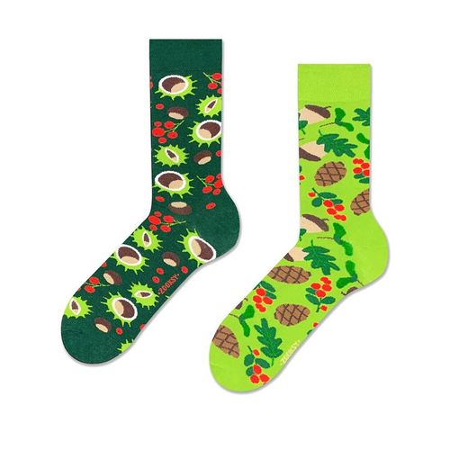 Zooksy Chaussettes Eté Mixtury Longues En Coton Motif Forêt 36-40