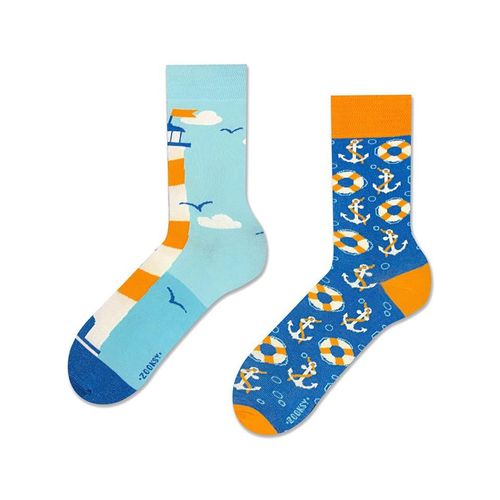 Zooksy Chaussettes D'été Mixtury Longues En Coton Motifs Marin 36-40