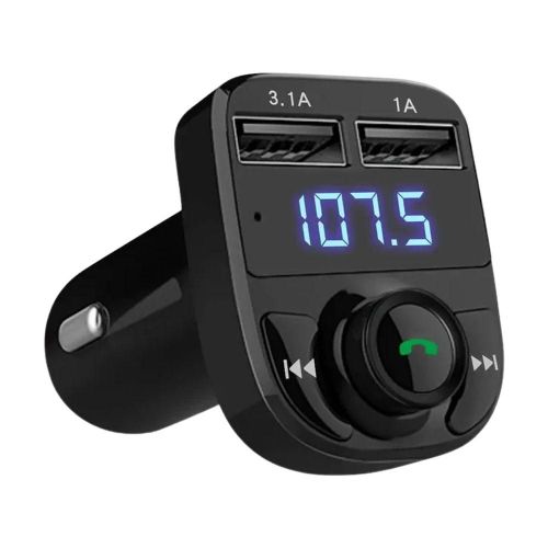 Transmetteur Fm Bluetooth Sans Fil Pour Voiture,Chargeur De Voiture,Appel Mains Libres,Récepteur Radio,Régule 3 Adaptateurs De Musique Stéréo,Port Usb Pour Touristes - Type Black