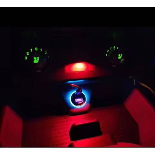 Led Usb Pour Votre Voiture - 7 Couleurs
