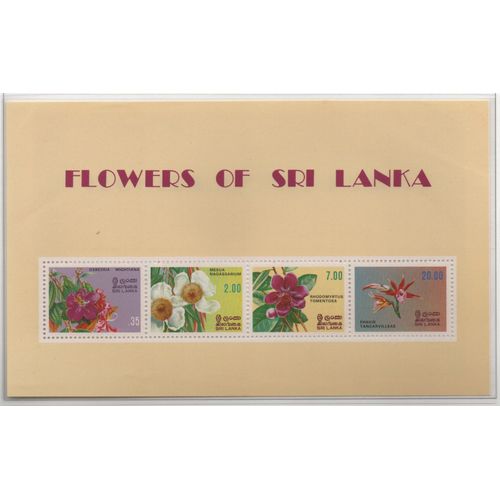 Sri Lanka Timbre Fleurs 1982