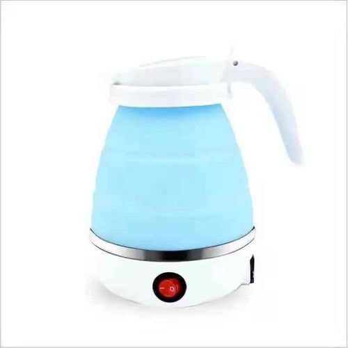 Théière électrique pliable et portable,bouilloire de voyage,appareils de cuisine,marmite bouillante,600ml,220V - Type Blue