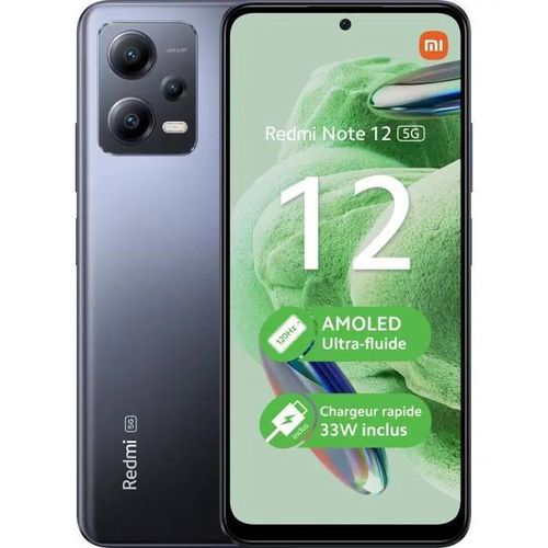 Xiaomi Redmi Note 12 5G 8/256 Go Noir mat