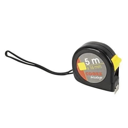 Mètre ruban - COGEX - 5Mx16mm - boîtier plastique - blocage