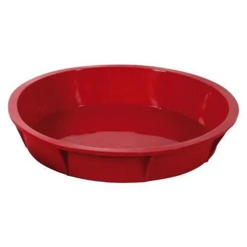 Moule À Manqué - Rouge - D25 Cm - Silicone - Compatible Congélateur - Compatible Lave-Vaisselle