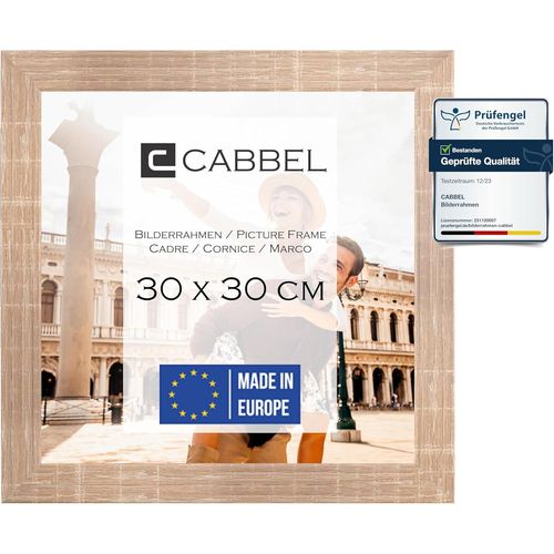 Cadre photo 30x30 cm, moka, cadre stable en bois MDF, verre plexi incassable, a¿ suspendre, ide¿al pour photos/images/collages