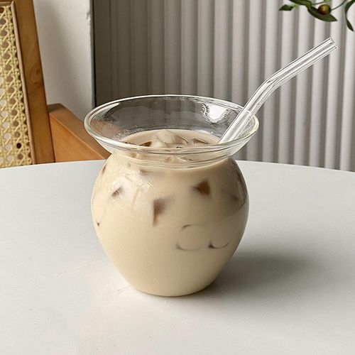 Tasse En Verre Créative Pour Café,Cocktail,Vin,Brandy,Bière,Jus,Latte,Cadeau De Noël Et D'anniversaire,Pichet À Lait